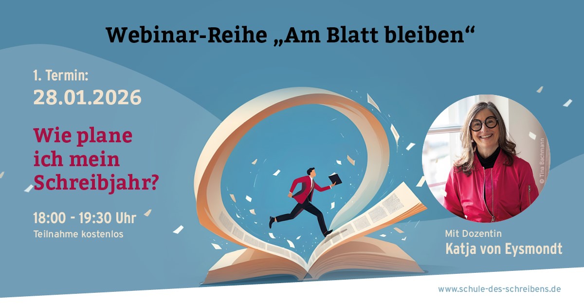 „Am Blatt bleiben – motiviert durch das Schreibjahr“ 28.01.2026 von 18:00 bis 19:30 Uhr